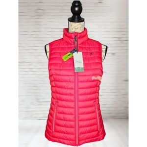 Joules Snug Water Resistant Packable Gilet Red Size 4